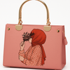 Artistic Printed Shoulder Bag Pink