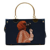 Artistic Printed Shoulder Bag Blue