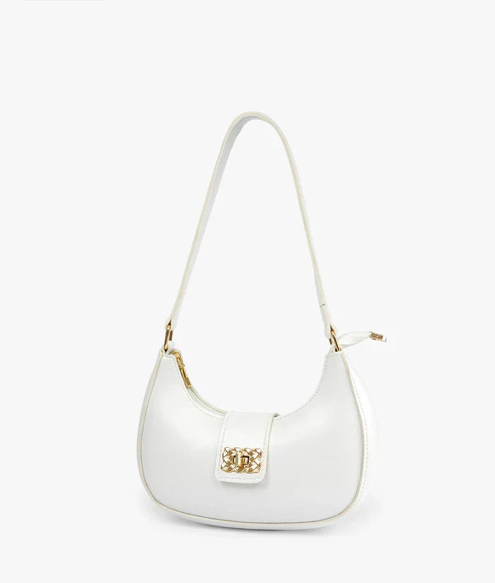 Bella Luxe Shoulder Bag White