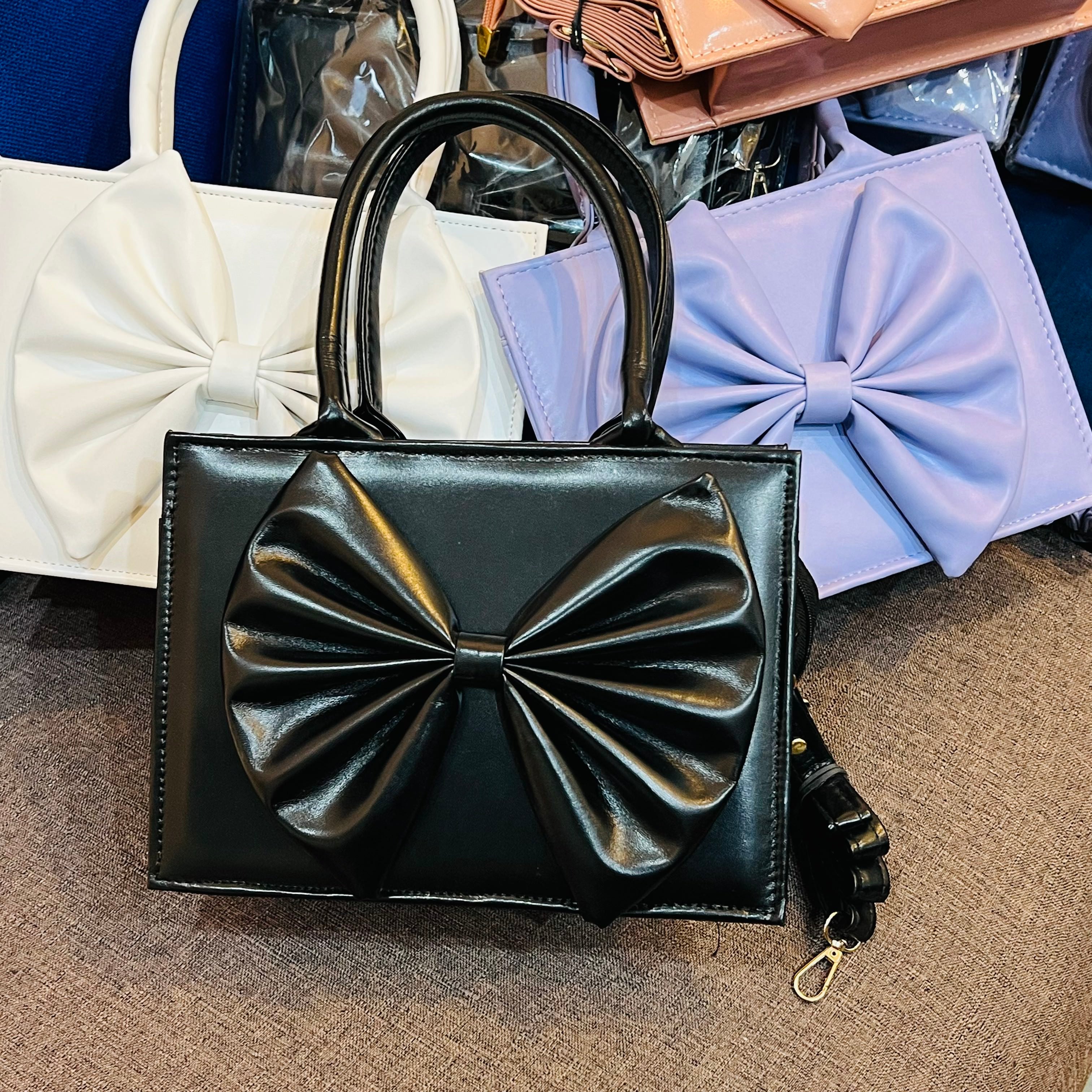Bow Handbag with Long Handle for Women in Pakistan