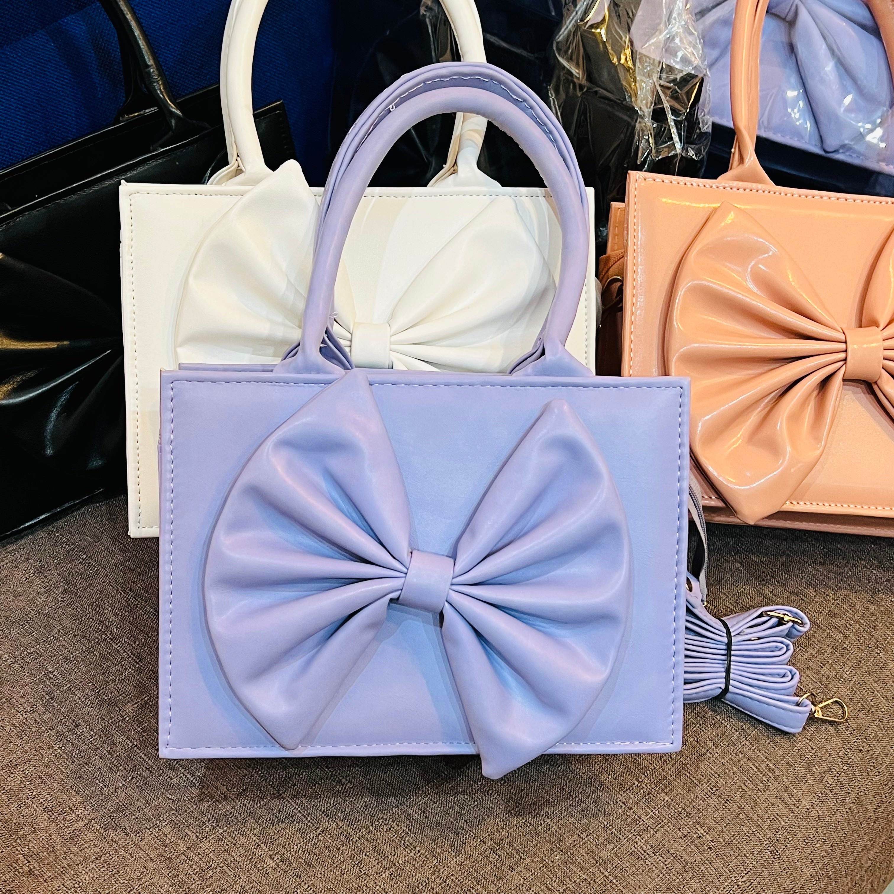 Bow Handbag with Long Handle for Women in Pakistan