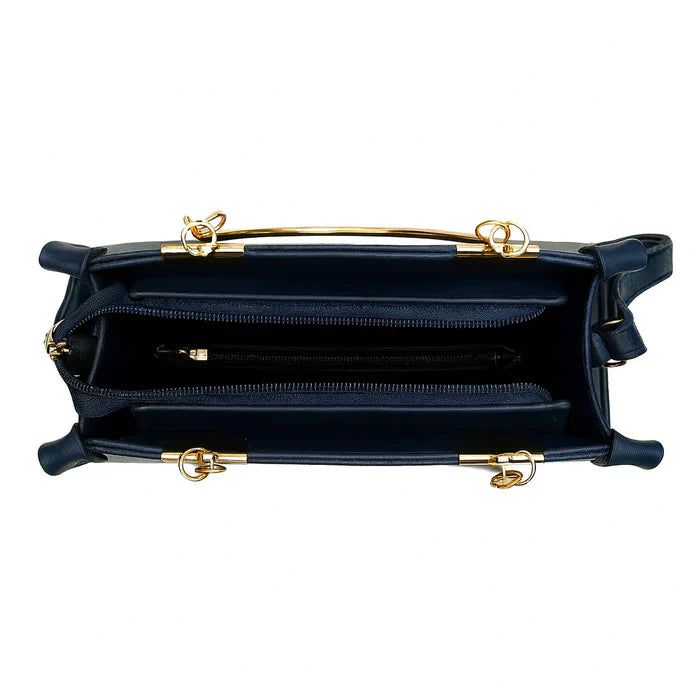 Artistic Printed Shoulder Bag Blue