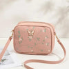 Embroidered Butterfly Crossbody Bag