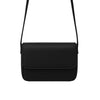 Magnetic Button Strap Crossbody Bag for Women Black