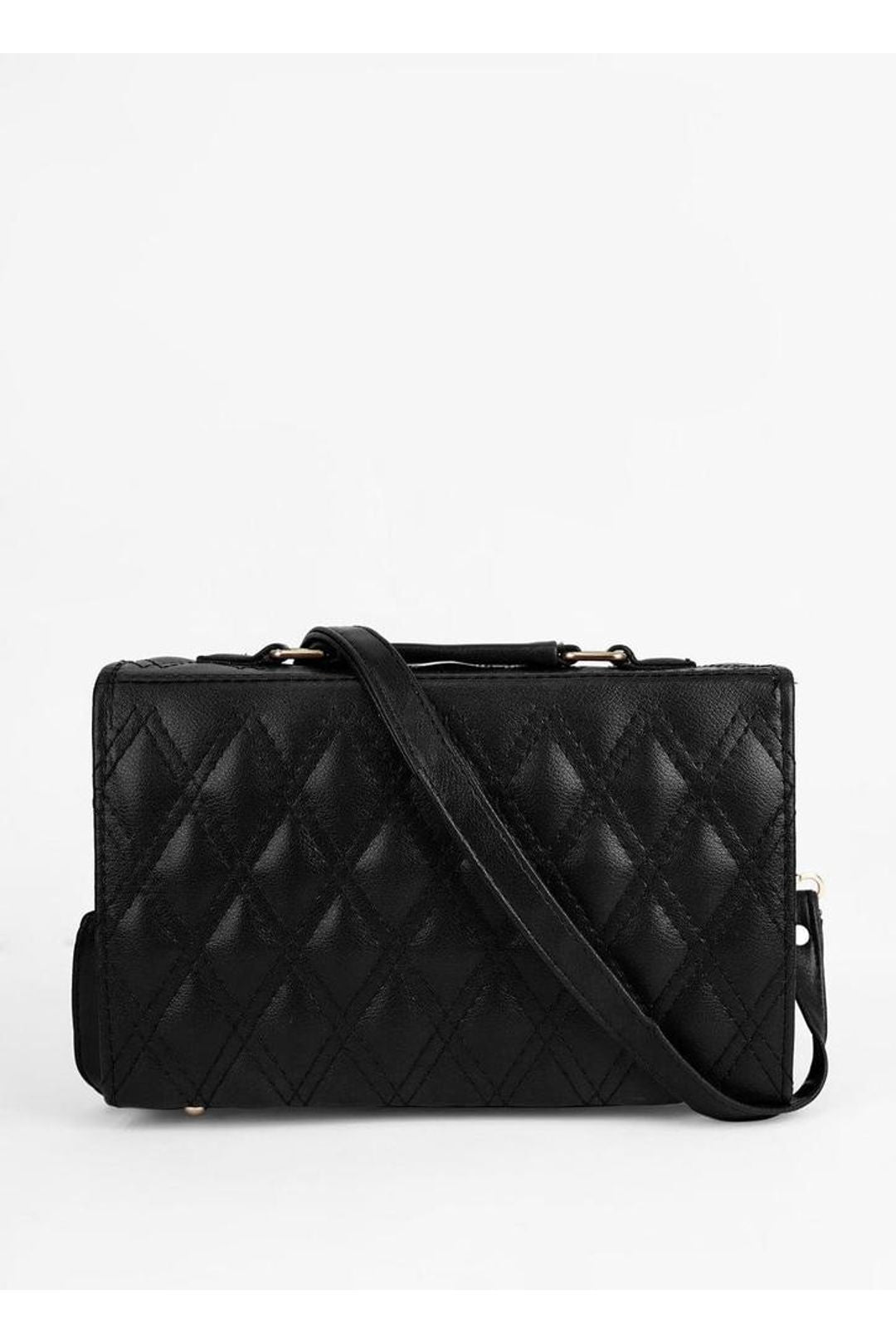 Elegant Quilted Burgundy H-AR-4 Black